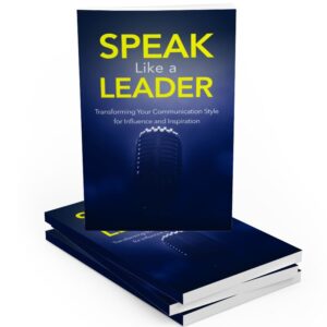 Speak Like a Leader – eBook with Resell Rights